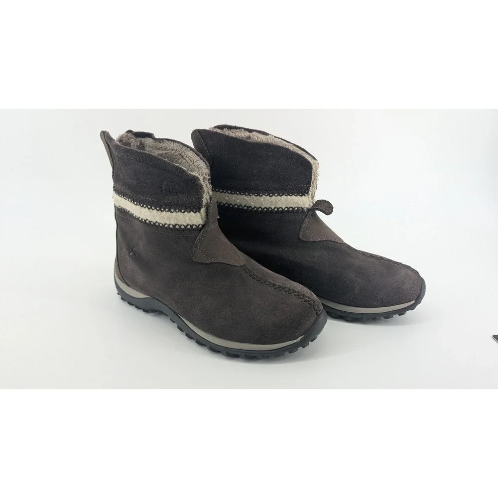 Sorel Nicolet Brown Suede Waterproof Thinsulate Winter Boots Womens 7 NL1479-229